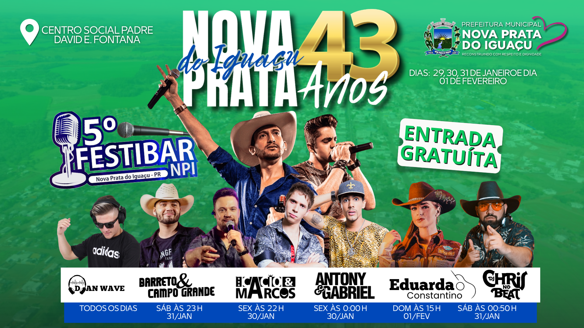 Banner aniversário tamanho a escolher