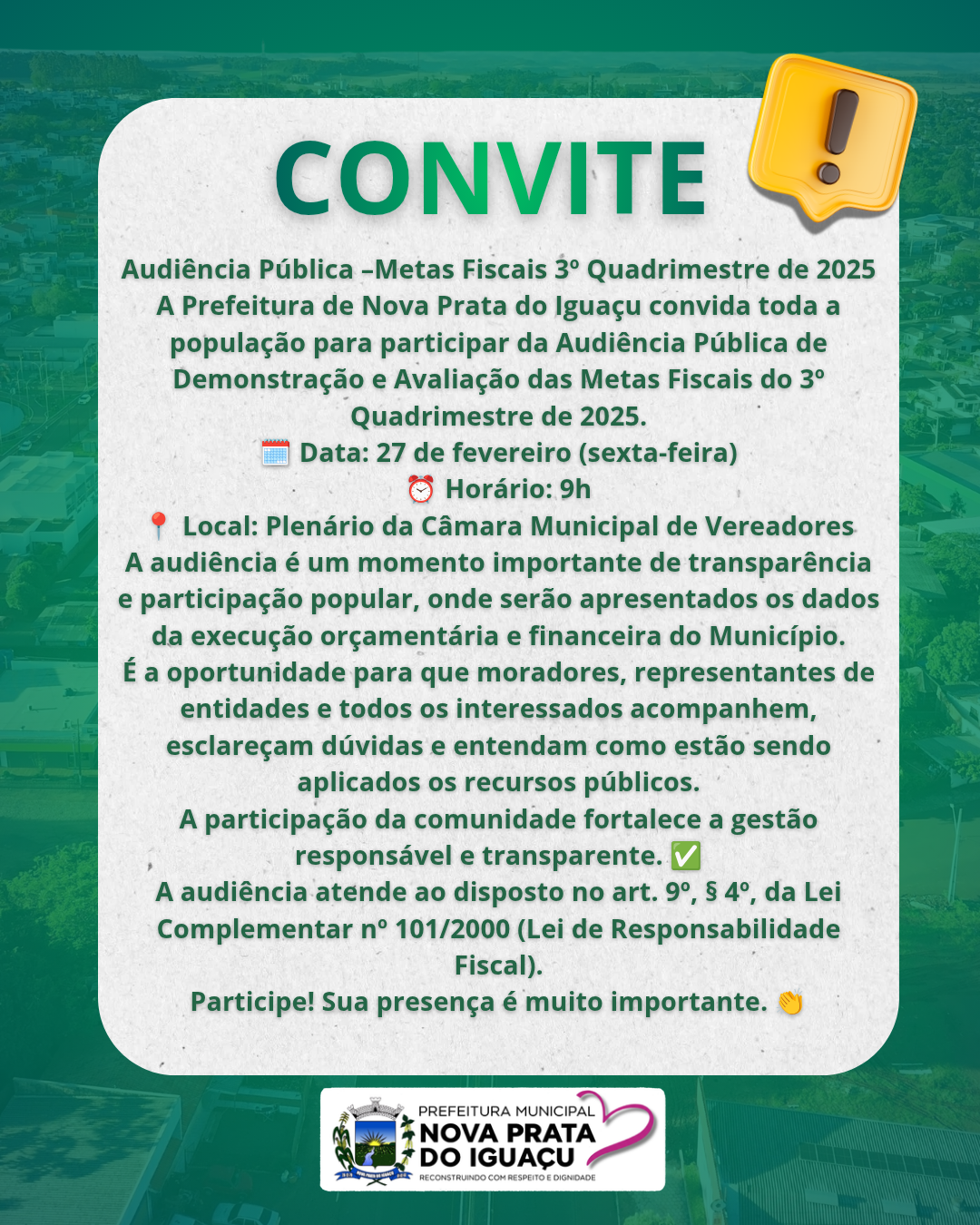 Aviso de feriado minimalista Nossa Senhora da Boa Viagem Instagram Post_20260219_084212_0000
