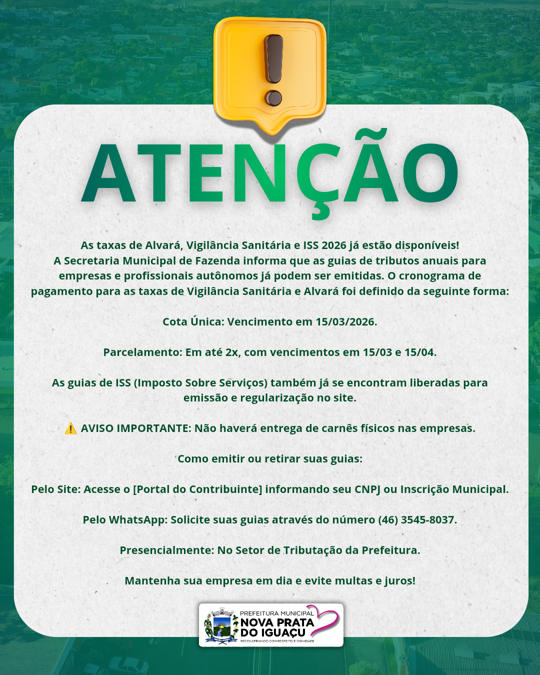 Aviso de feriado minimalista Nossa Senhora da Boa Viagem Instagram Post_20260213_084728_0000